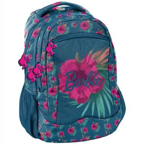 Iskolai hátizsák Barbie Rózsaszín virágok-4